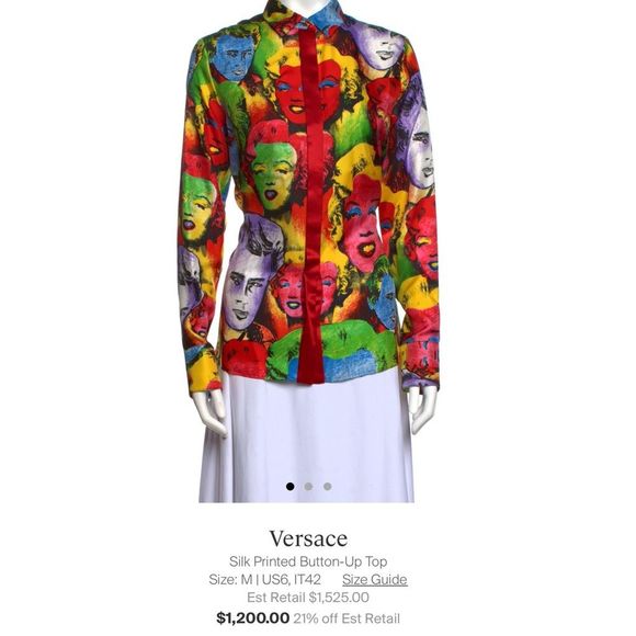 Gianni Versace Jeans 1991 Pop Art Marilyn Monroe Betty Boop sold - Picture 7 of 11